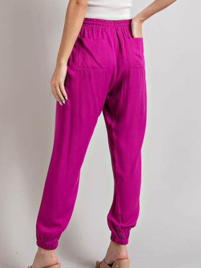 Magenta Joggers