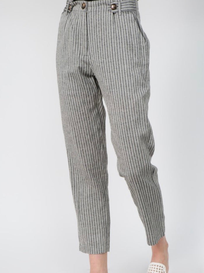 Button Tab Trousers