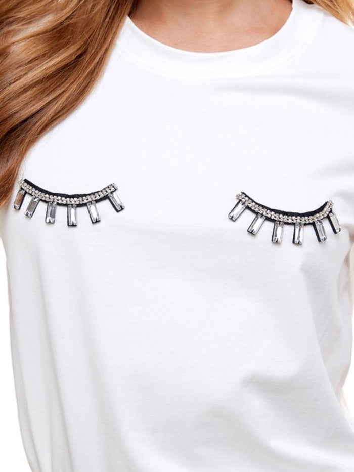 Embelished Eyes T Shirt
