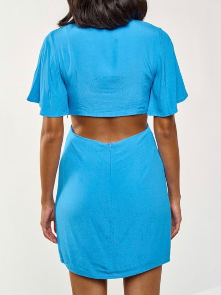 Side Cutout Short Dress