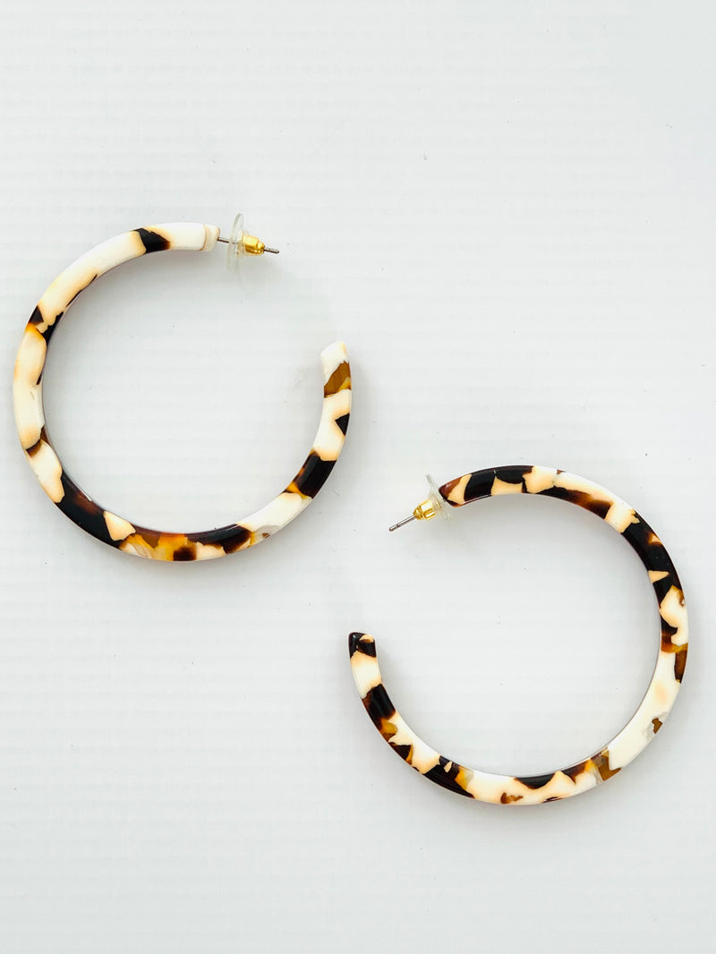 Acrylic Tortoise Hoops