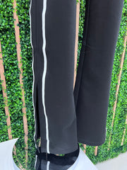 Black Trim Detail Wide Leg pant
