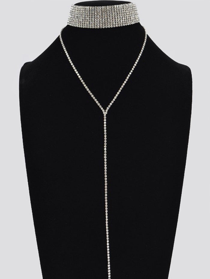 Double Rhinestone Choker