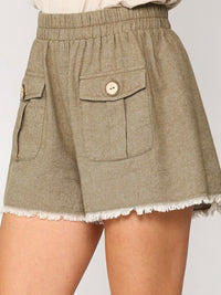 Frayed Hem Shorts