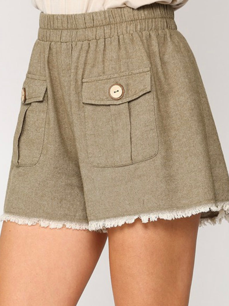 Frayed Hem Shorts