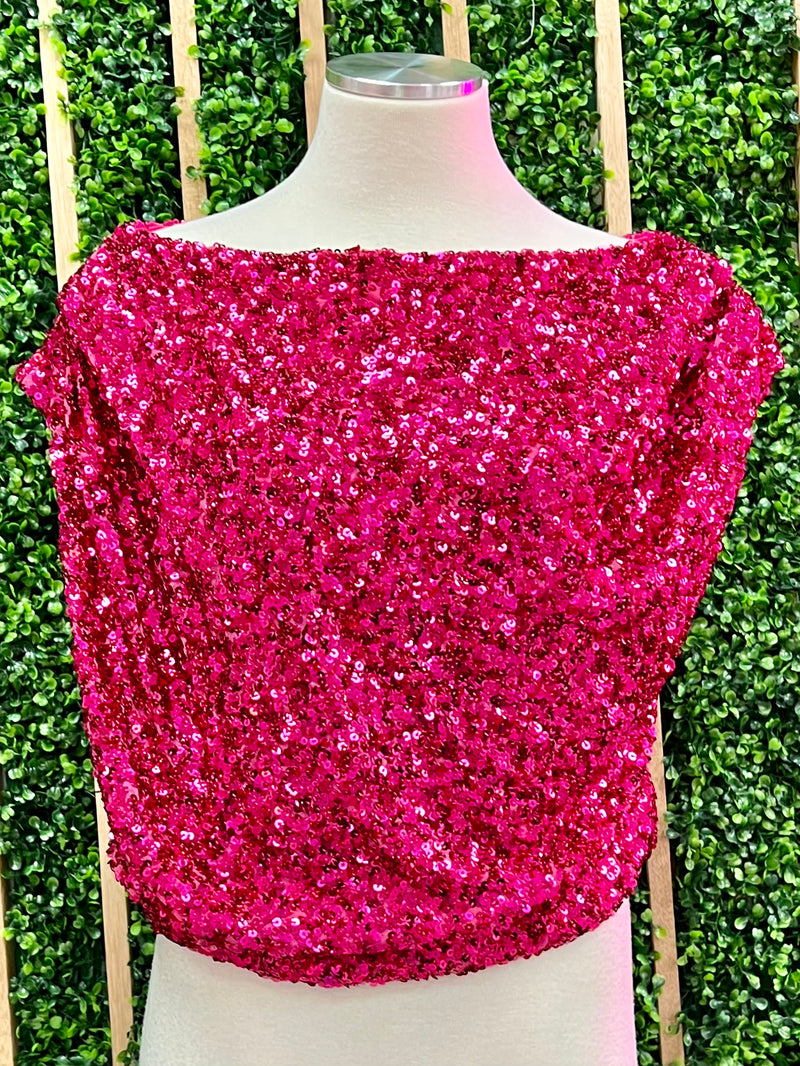 Sequin Off Shoulder Top