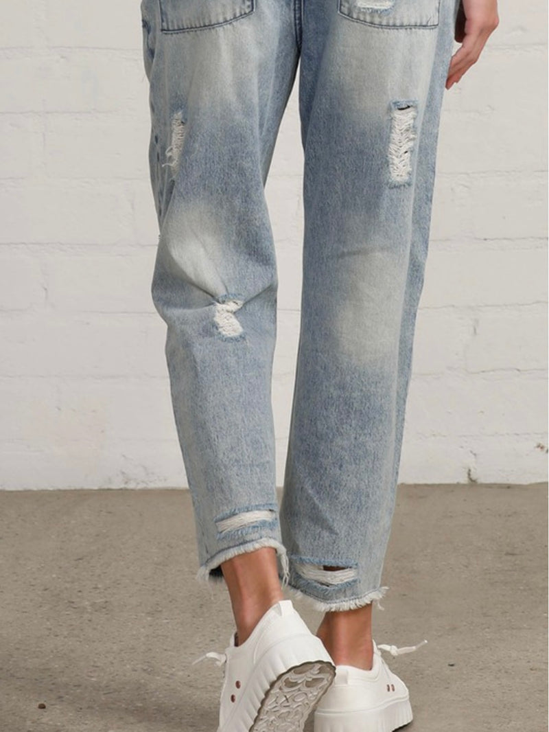 Slouch Patched Jeans