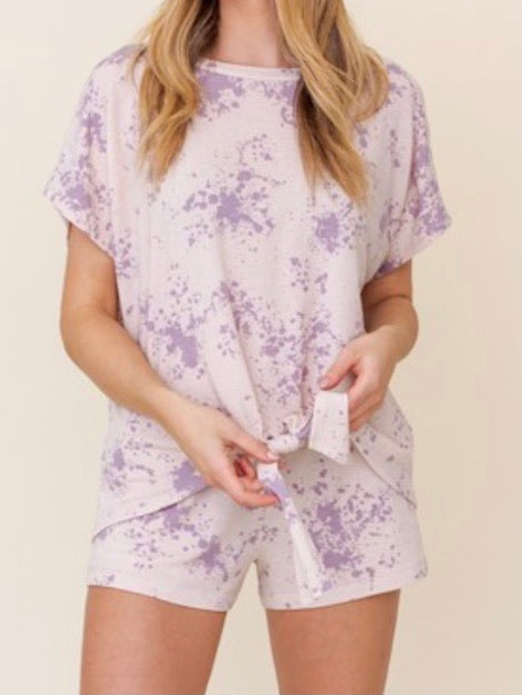 Lavender Short Pant Set