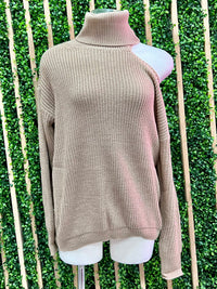 Shoulder Cutout Sweater