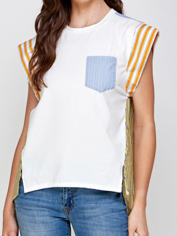 COlor Block Striped Shirt