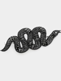 Crystal Snake Hair Clip