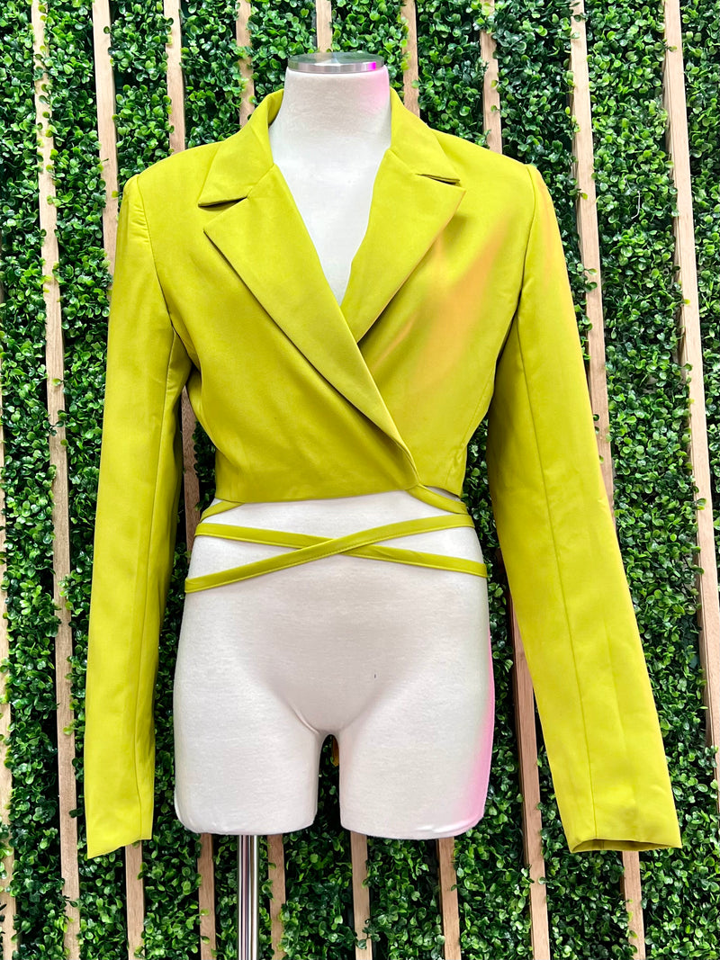 Chartreuse blazer hotsell