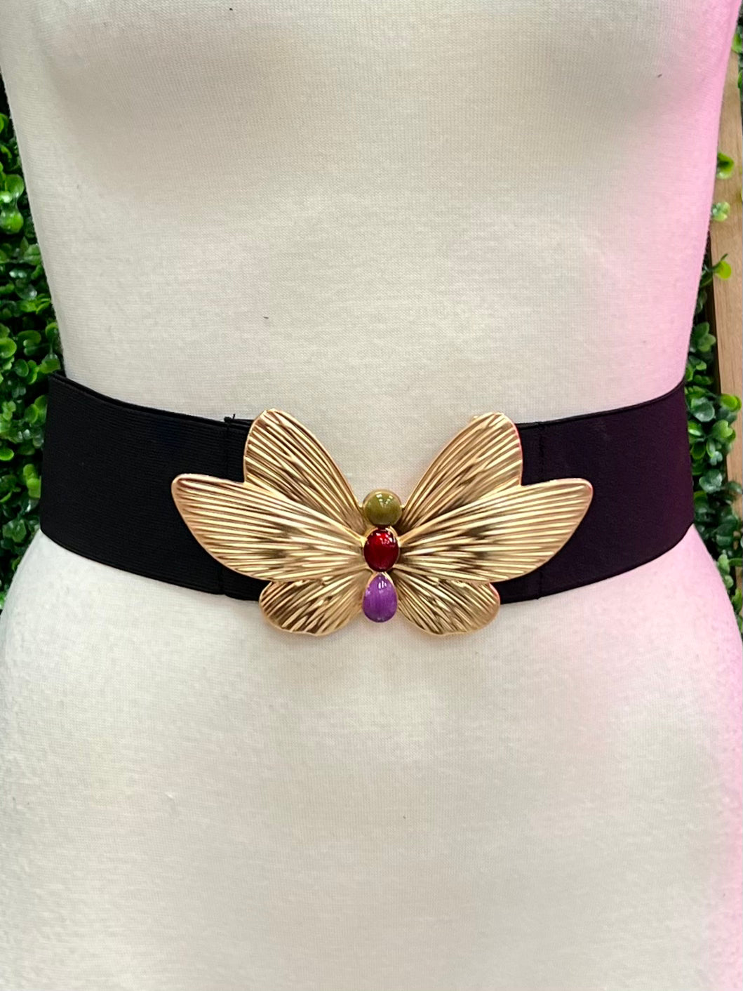 Stone Detail Butterfly Belt