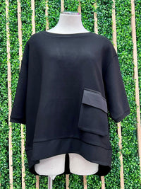 Exquisite Black Trim Pant Set