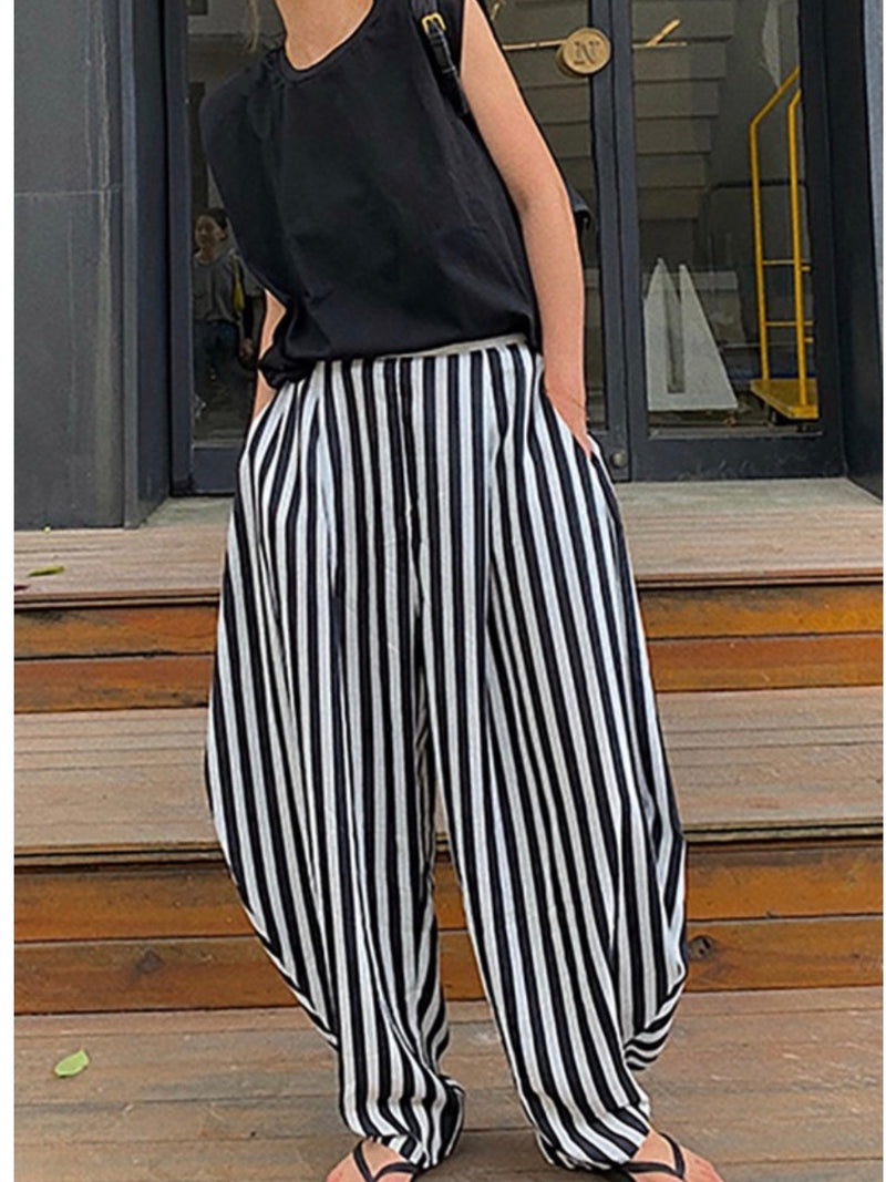 Striped Harem Pants