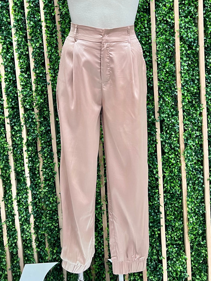 Satin Finish Joggers