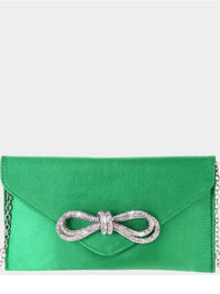 Delicate Rhinestone Knot Clutch