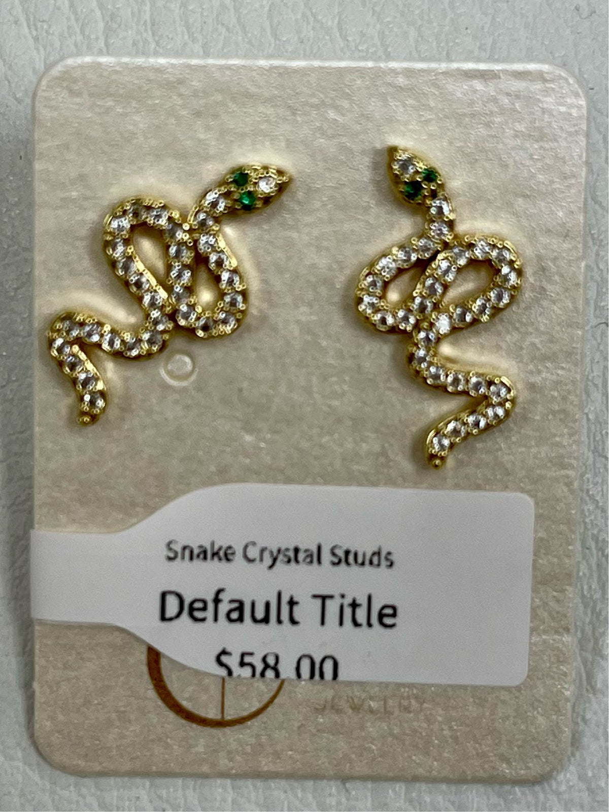 Snake Crystal Studs