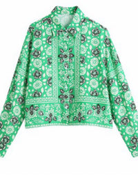 Green Bandana Blouse