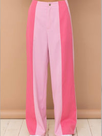Pink Blocked Trouser