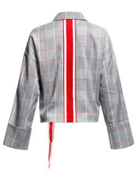 Plaid Aligned Jacket