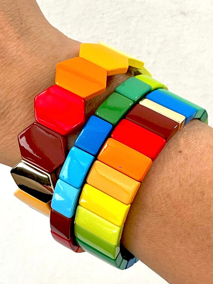 Joyful Enamel Bangle Set