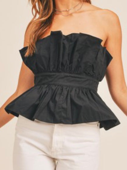 Ruffled Tube Top
