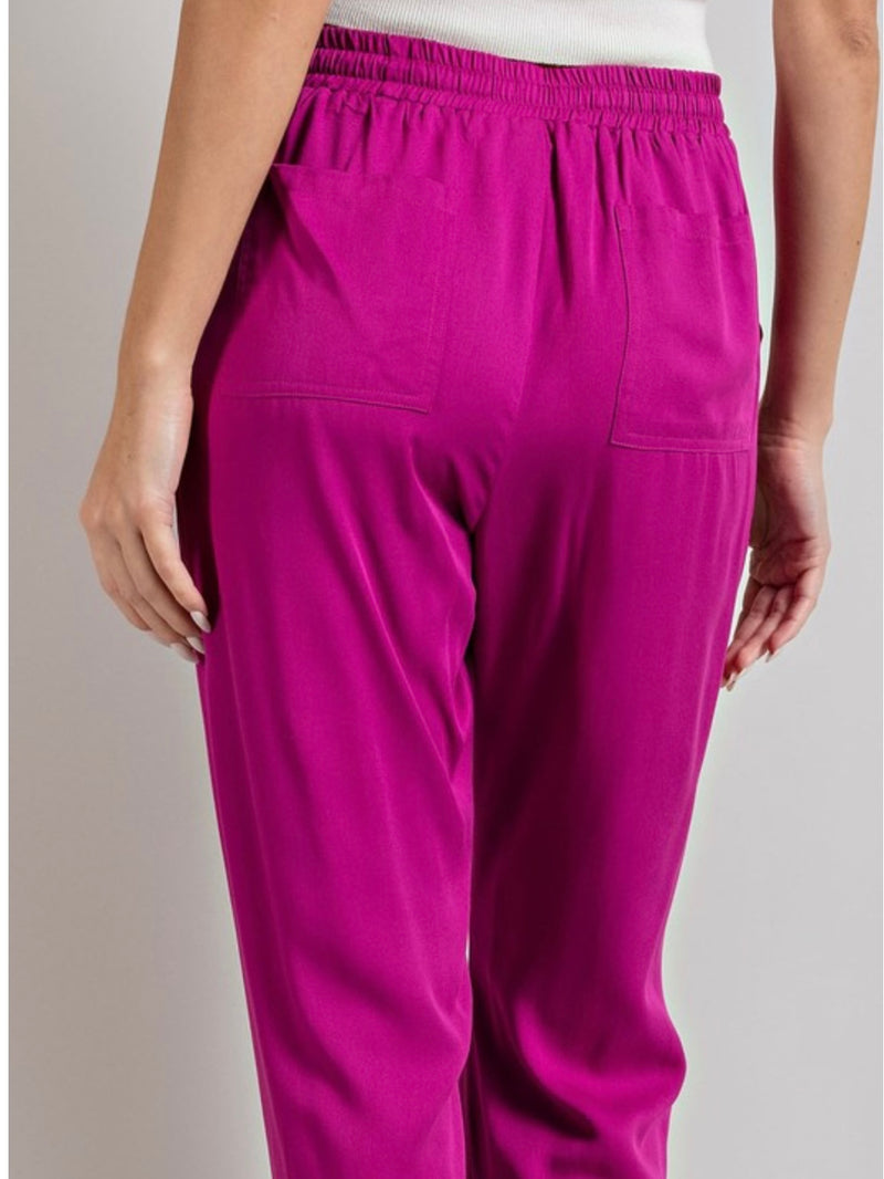 Magenta Joggers