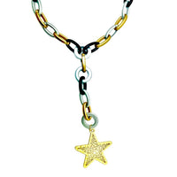 Multi Metallic Star Acrylic Necklace