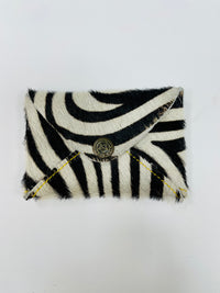 Leather on Hide Business Card Pocket