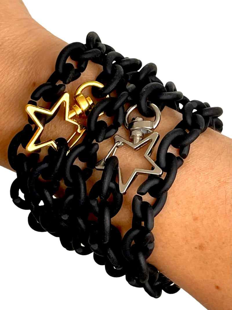 Black Star All Weather Bangle Set