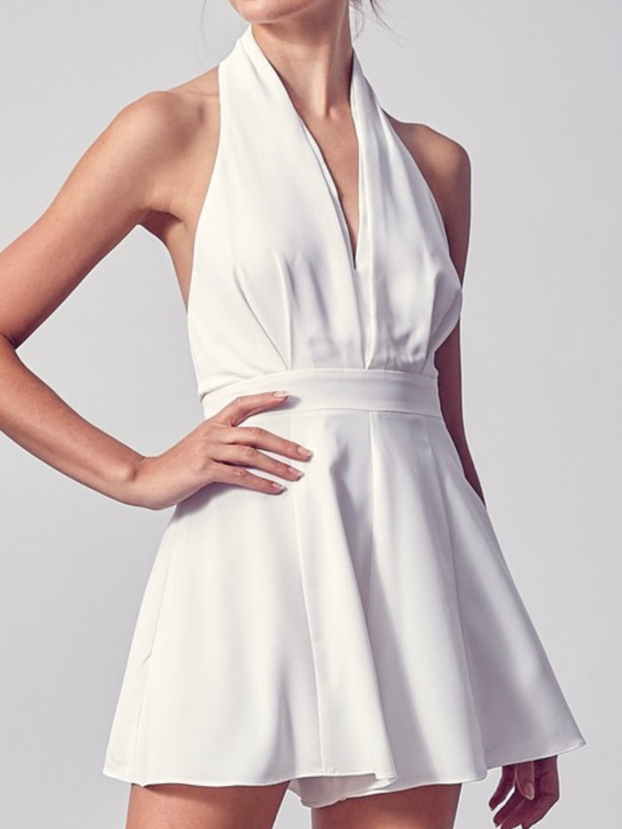 Elegant Halter Romper