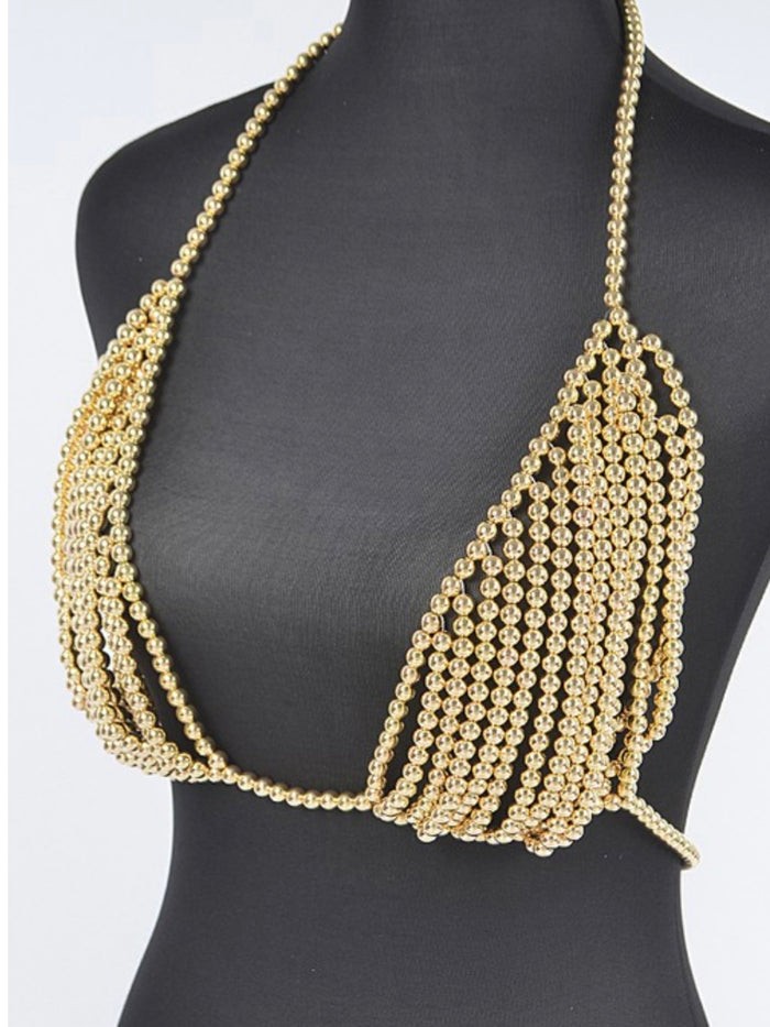 Metallic Pearl Bra