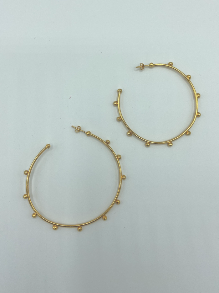 Gold Detailed Hoops