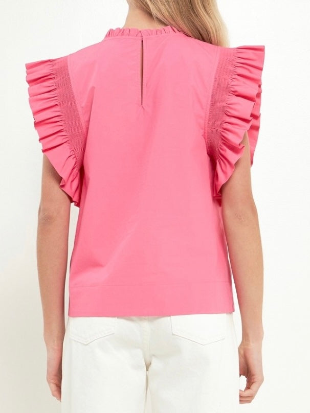 Flutter Sleeve Top