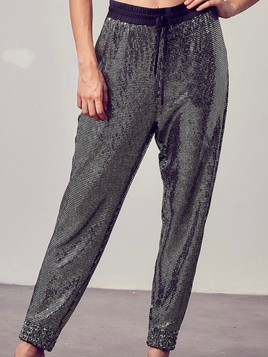Sequin Jogger Pants