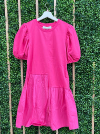 Classy Balloon Sleeve Dress