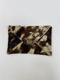 Leather on Hide Business Card Pocket