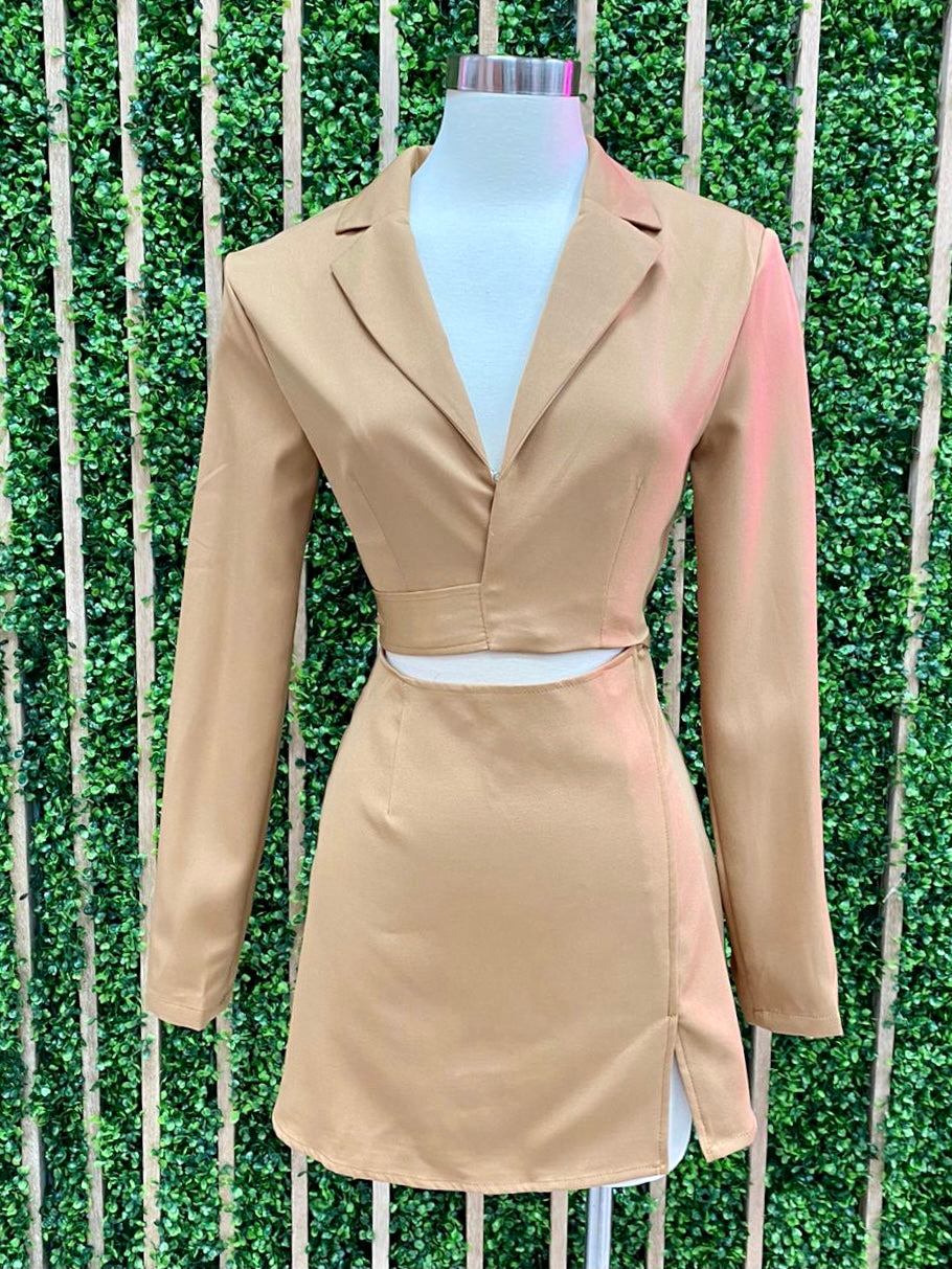 Cutout Blazer Dress