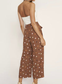 Brown Dots Culote Pants