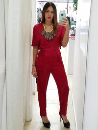 Burgundy Jumpsuit