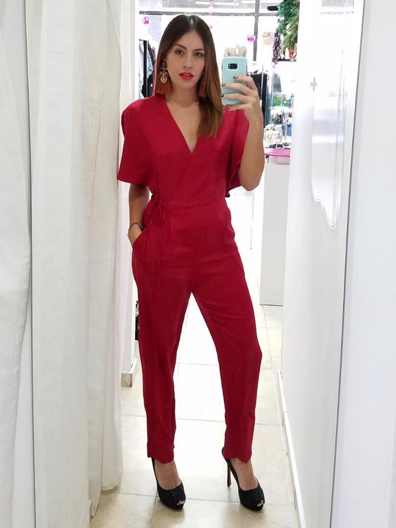 Burgundy Jumpsuit