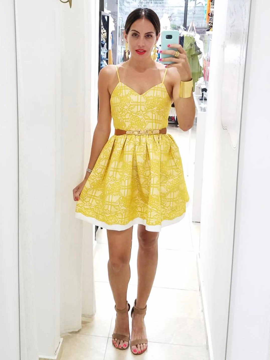 Mustard Lace Dress