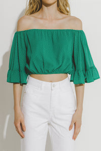 Green Polka Dot Pant Set