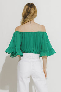 Green Polka Dot Pant Set