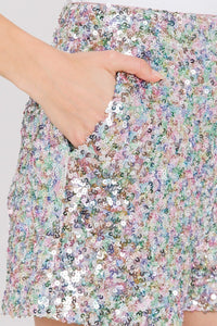 Elegant Sequin Shorts