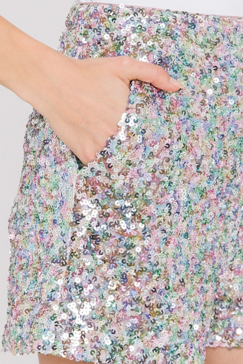 Elegant Sequin Shorts